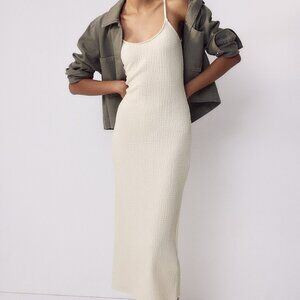 [NWT] crinkled jersey dress